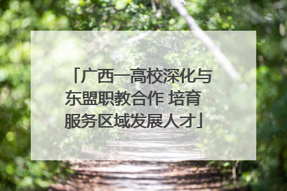广西一高校深化与东盟职教合作 培育服务区域发展人才