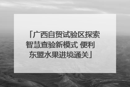 广西自贸试验区探索智慧查验新模式 便利东盟水果进境通关