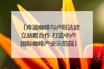 库迪咖啡与卢旺达建立战略合作 打造中卢国际咖啡产业示范园