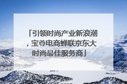 引领时尚产业新浪潮，宝尊电商蝉联京东大时尚最佳服务商