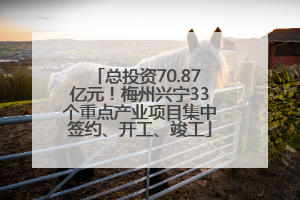 总投资70.87亿元！梅州兴宁33个重点产业项目集中签约、开工、竣工