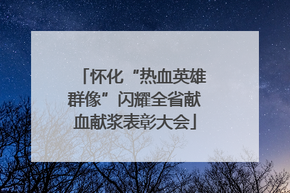 怀化“热血英雄群像”闪耀全省献血献浆表彰大会
