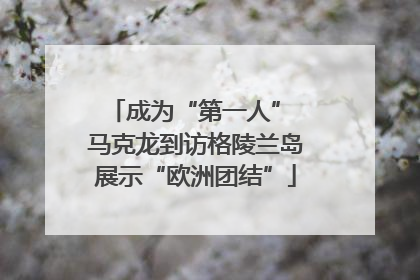成为“第一人” 马克龙到访格陵兰岛展示“欧洲团结”
