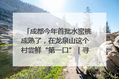 成都今年首批水蜜桃成熟了，在龙泉山这个村尝鲜“第一口”｜寻找和美乡村推荐官