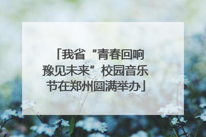 我省“青春回响 豫见未来”校园音乐节在郑州圆满举办
