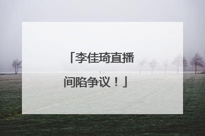 李佳琦直播间陷争议！