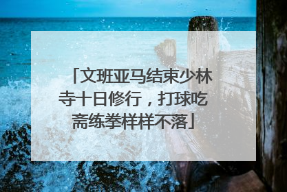 文班亚马结束少林寺十日修行，打球吃斋练拳样样不落