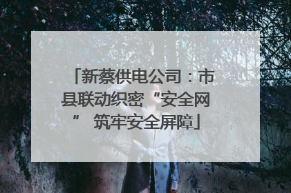新蔡供电公司：市县联动织密“安全网” 筑牢安全屏障