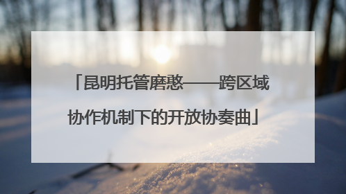 昆明托管磨憨——跨区域协作机制下的开放协奏曲