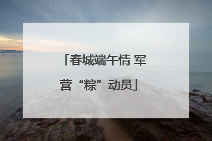 春城端午情 军营“粽”动员