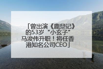 曾出演《鹿鼎记》的53岁“小玄子”马浚伟升职！将任香港知名公司CEO