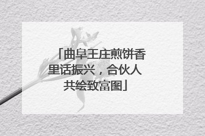 曲阜王庄煎饼香里话振兴，合伙人共绘致富图