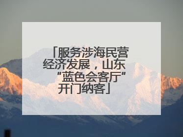 服务涉海民营经济发展，山东“蓝色会客厅”开门纳客