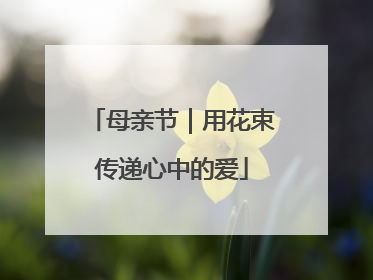 母亲节｜用花束传递心中的爱