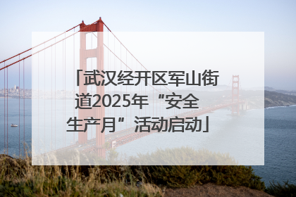 武汉经开区军山街道2025年“安全生产月”活动启动