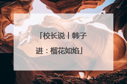 校长说丨韩子进：榴花如焰