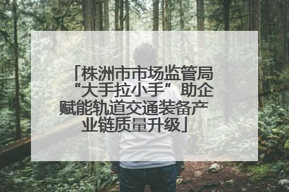 株洲市市场监管局“大手拉小手”助企赋能轨道交通装备产业链质量升级