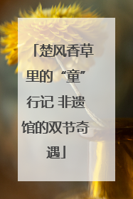 楚风香草里的“童”行记 非遗馆的双节奇遇