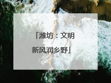 潍坊：文明新风润乡野