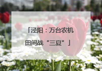 泾阳：万台农机田间战“三夏”