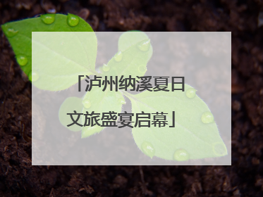 泸州纳溪夏日文旅盛宴启幕