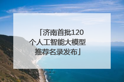 济南首批120个人工智能大模型推荐名录发布