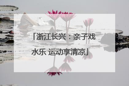 浙江长兴：亲子戏水乐 运动享清凉