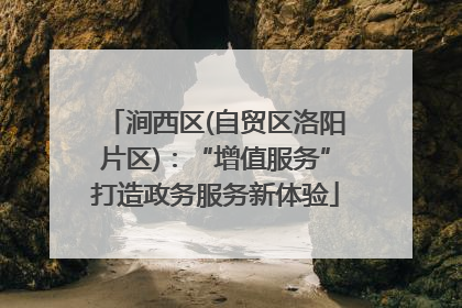涧西区(自贸区洛阳片区)：“增值服务”打造政务服务新体验