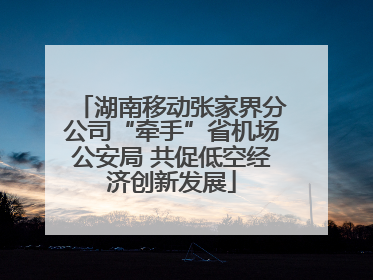 湖南移动张家界分公司“牵手”省机场公安局 共促低空经济创新发展