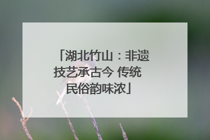 湖北竹山：非遗技艺承古今 传统民俗韵味浓