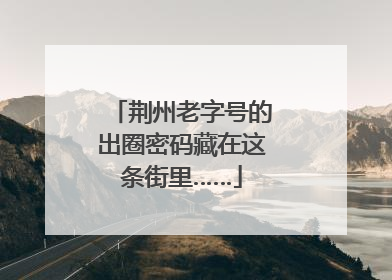荆州老字号的出圈密码藏在这条街里……