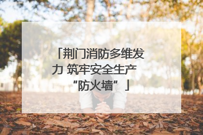 荆门消防多维发力 筑牢安全生产“防火墙”