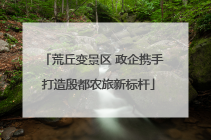 荒丘变景区 政企携手打造殷都农旅新标杆