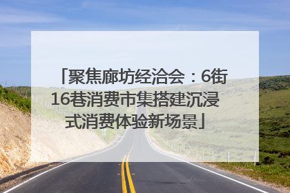 聚焦廊坊经洽会：6街16巷消费市集搭建沉浸式消费体验新场景