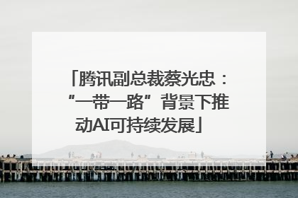 腾讯副总裁蔡光忠：“一带一路”背景下推动AI可持续发展