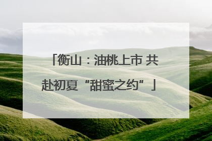 衡山：油桃上市 共赴初夏“甜蜜之约”