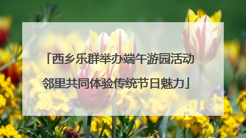 西乡乐群举办端午游园活动 邻里共同体验传统节日魅力