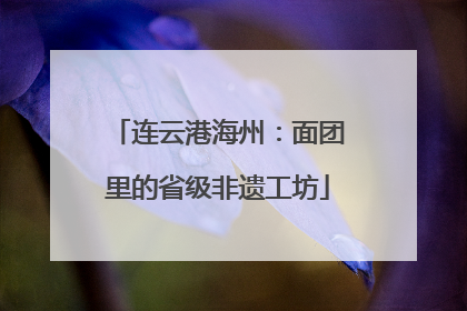 连云港海州：面团里的省级非遗工坊