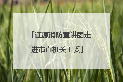 辽源消防宣讲团走进市直机关工委