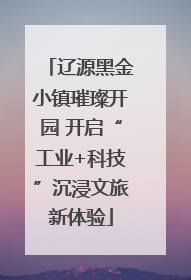 辽源黑金小镇璀璨开园 开启“工业+科技”沉浸文旅新体验