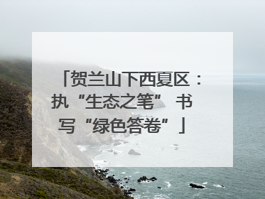 贺兰山下西夏区：执“生态之笔” 书写“绿色答卷”
