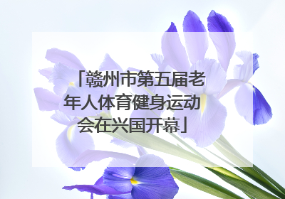 赣州市第五届老年人体育健身运动会在兴国开幕