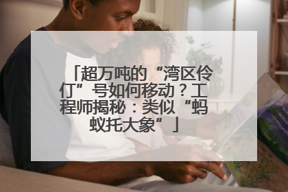 超万吨的“湾区伶仃”号如何移动？工程师揭秘：类似“蚂蚁托大象”