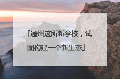 通州这所新学校，试图构建一个新生态