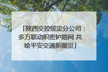 陕西交控绥定分公司：多方联动织密护路网 共绘平安交通新图景