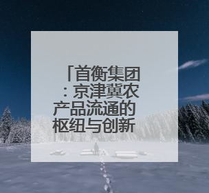首衡集团：京津冀农产品流通的枢纽与创新者