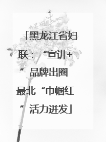 黑龙江省妇联：“宣讲+”品牌出圈 最北“巾帼红”活力迸发