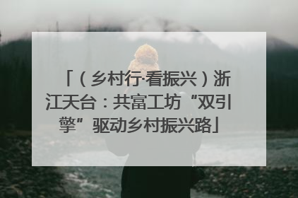 （乡村行·看振兴）浙江天台：共富工坊“双引擎”驱动乡村振兴路