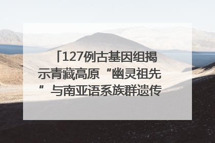 127例古基因组揭示青藏高原“幽灵祖先”与南亚语系族群遗传起源｜封面科考队
