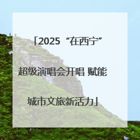 2025“在西宁”超级演唱会开唱 赋能城市文旅新活力